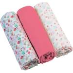 BabyOno Diaper Super Soft пелени от плат Pink 70 × 70 cm 3 бр