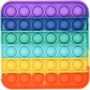 Push game Antistresová hra čtverec duhový