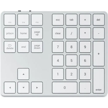 Image 1 of Apple Satechi Aluminum Bluetooth Extended Keypad - Silver (STXLABKS)