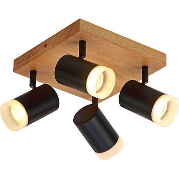 VIVALUX СПОТ SP731-4SQ BENITO 4х35W GU10 220x220x160см ЧЕРЕН (VIV004880)