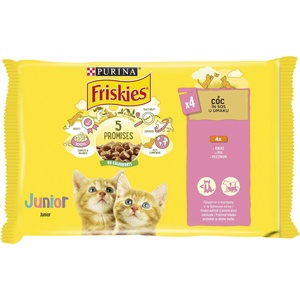 Friskies Kitten мултипак паучове с пиле - 0.34кг