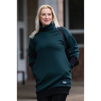 Italy fashion Mikinošaty LIVIA Tmavě zelená