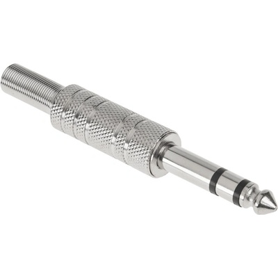 CABLETECH Jack konektor 6,3mm stereo kovový