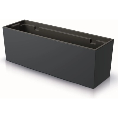 botle Květináč na okenní parapet antracitová Hladký 58 x 18 x 19,5 cm s Vložkou