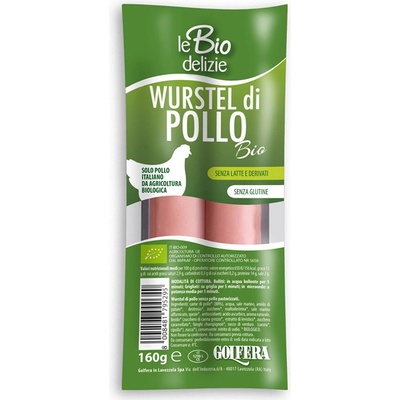 Golfera Wurstel di pollo BIO párky 160 g