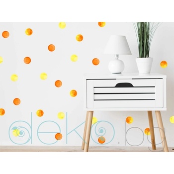 Image 1 of Watercolor полка точки в оранжево - комплект (1524)