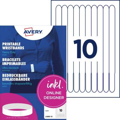 Avery Zweckform L4000-10 bílé A4 160g/m2