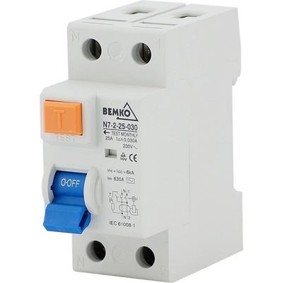 Proudový jistič Bemko 230 V IP20 0 A