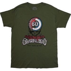 The Grateful Dead 60th Roses Тениска с къс ръкав Green S (GRATETS58MGR01)