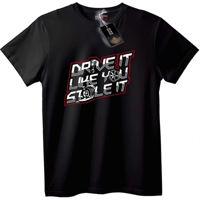 NOONEBRAND Тениска Кара я като крадец - 5XL, Black
