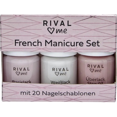 RIVAL Loves Me Sada laků na francouzskou manikúru 12 ml