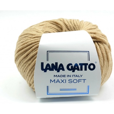 Lana Gatto pletací příze vlna merino MAXI SOFT camel