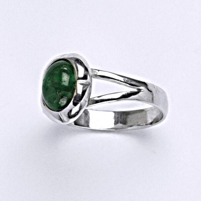 Čištín Zlatý prsten bílé i žluté zlato přírodní smaragd A T 1374