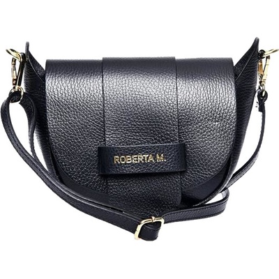 Roberta M dámská kožená crossbody kabelka 1870T Nero