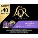 L'Or Profondo 40 ks kapslí kompatibilní s kávovary Nespresso