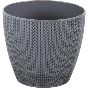 Serinova Саксия Serinova Sumela 0, 5 л, антрацит, Ø11 см, SML1