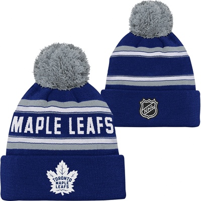 Detská čiapka na zimu OUTERSTUFF WORDARK JACQUARD CUFF POM TORONTO MAPLE LEAFS