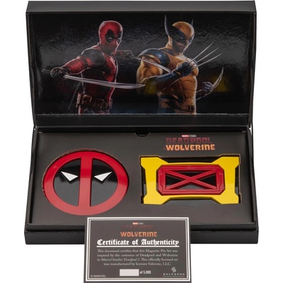Erik Комплект значки Erik Marvel: Deadpool & Wolverine - Deadpool & Wolverine Belt Icons (DDPL3BLTLPSET01)