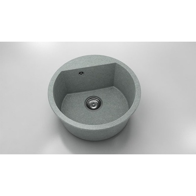 FAT Кръгла мивка Vanguard 223, Granicite, 259 Platina, с включен сифон
