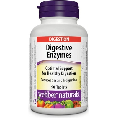 Webber Naturals Tráviace enzýmy 90 tabliet