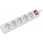 Lanberg 5 slots PL 3.0m white with switch