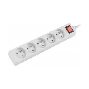 Lanberg 5 slots PL 3.0m white with switch