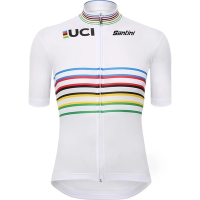 Santini Дамска фланелка с къс ръкав за колоездене Santini Women's UCI Official World Champion Master Jersey Cycling jersey - Print - размер XL (156-2737-0115)