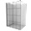 Mexen Kioto душ стена Walk-in 140 x 200 см, черна решетка 8 мм, черна - 800-140-101-70-77 (800-140-101-70-77)
