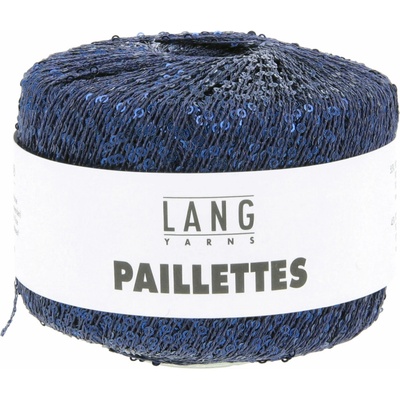 LANG YARNS Paillettes efektní příze s flitry, 25 g, modrá