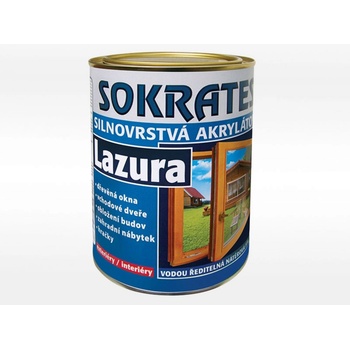 Sokrates Silnovrstvá akrylátová lazura 0,7 kg tmavý ořech