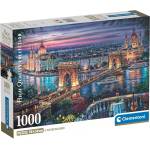 Clementoni Пъзел Clementoni от 1000 части - Светлините на Дунав (37113)