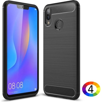 Image 1 of Huawei P Smart+ / nova 3i Удароустойчив Carbon Fiber Калъф и Протектор
