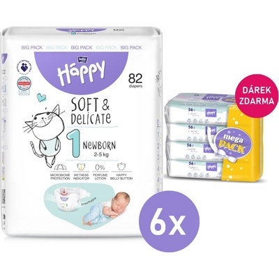 Bella Happy 6x 1 NEWBORN 2-5 kg 82ks