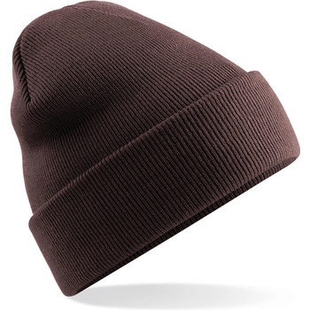 Beechfield zimní čepice Original Cuffed beanie čokoládová