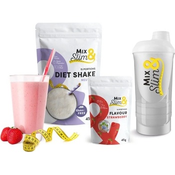 Mix Slim Dietní Koktejl + Příchuť + Shaker 495g