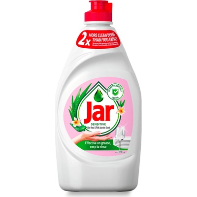 Jar Sensitive tekutý prostředek na nádobí Aloe Vera & Pink Jasmin 450 ml – Sleviste.cz