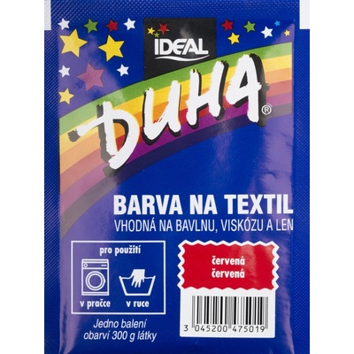Duha barva na textil číslo 01 červená 15 g