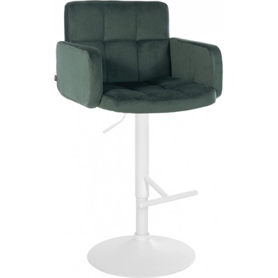 Design-shop Los Angeles bílá / samet tmavě zelená