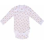 Bio Baby Боди с дълъг ръкав Bio Baby - Органичен памук, 80 cm, 12 месеца, с бежов принт (97220131) - baby