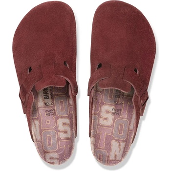 Birkenstock Велурени чехли Birkenstock Boston Varsity мъжки в червено 1030648 (1030648)