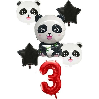 Balónkový set Panda 3.narozeniny