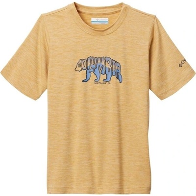Columbia MOUNT ECHO™ SHORT SLEEVE GRAPHIC SHIRT Dětské tričko žlutá