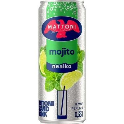 Mattoni Mojito nealko jemně perlivá 0,33 l