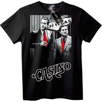 NOONEBRAND Тениска Казино мафия - S, Black