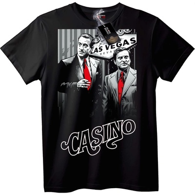 NOONEBRAND Тениска Казино мафия - S, Black