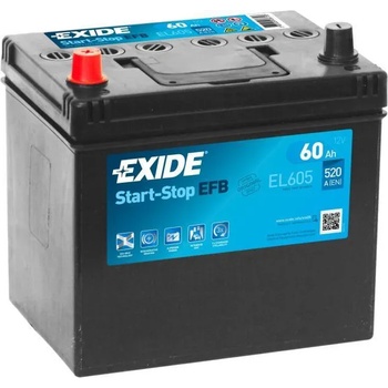 Image 1 of Exide Start-Stop EFB 60AH 540A Asia Left+ (EL605)