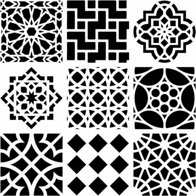 Šablona TCW 12"x12" 30,5x30,5 cm Moroccan Tiles – Zboží Mobilmania
