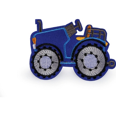 Nažehlovačka traktor Varianta: 2 modrá kobaltová, Balení: 10 ks