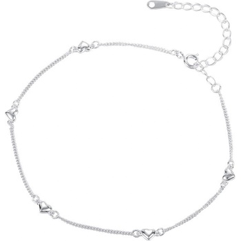 Silenti Jewelry Сребърна гривна за крак "Аморе