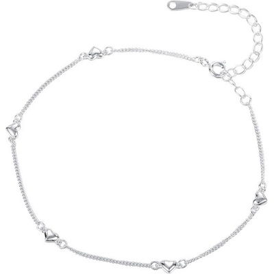 Silenti Jewelry Сребърна гривна за крак "Аморе